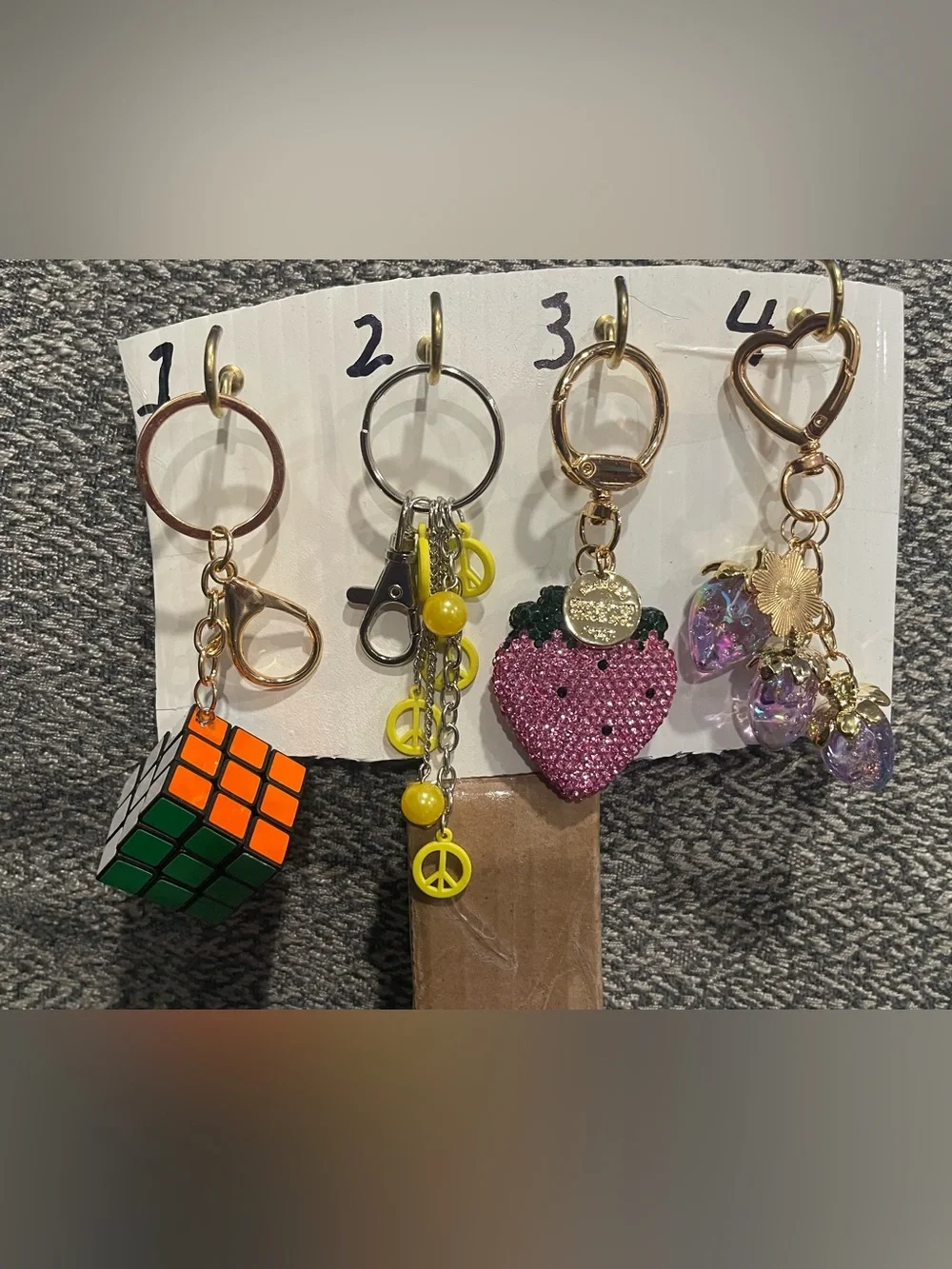 #2 Choice of 1 Bag/Key Charm with Gold or Silver Accents